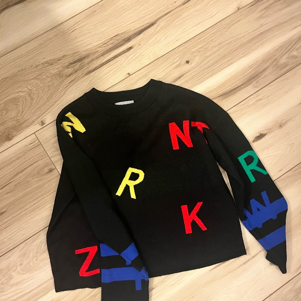 ASOS Black Sweater with Colorful Letters